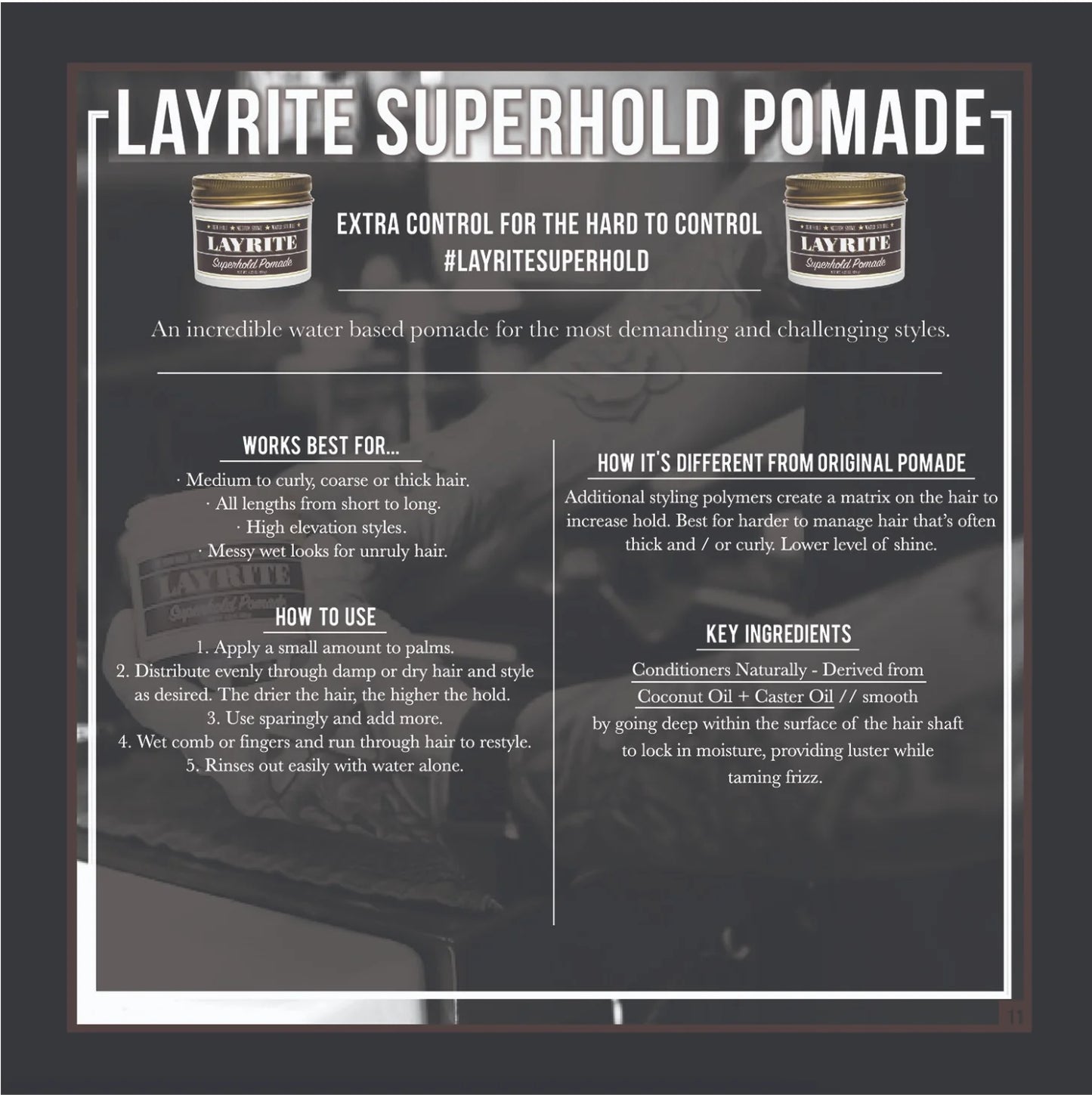 Deluxe Superhold Pomade- Travel Size