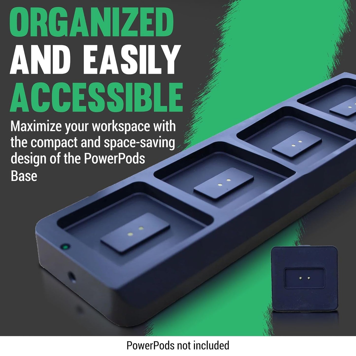 Power Pods Base - Charging Base for Barber Accessories - Wireless Charging Station for Hair Clippers