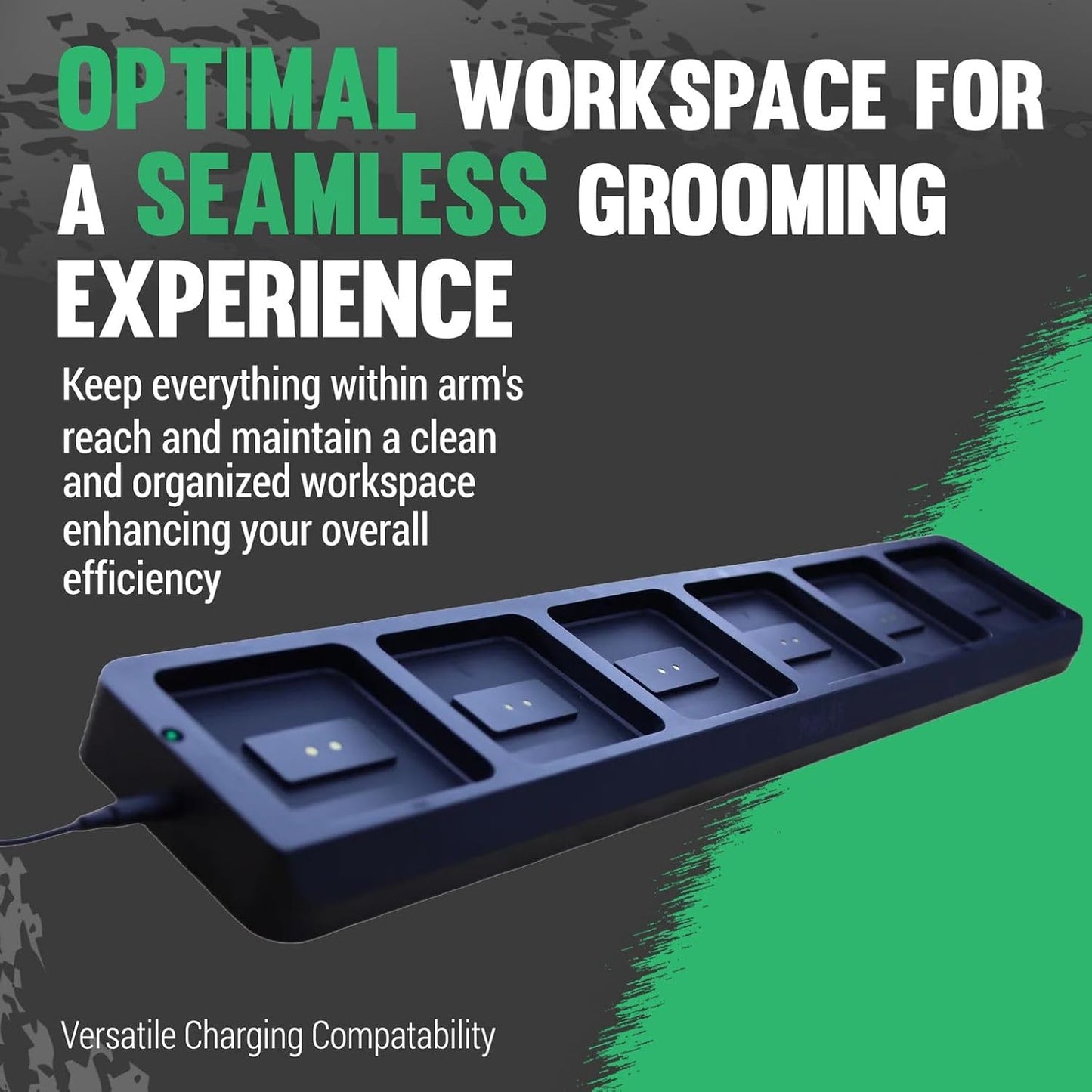 Power Pods Base - Charging Base for Barber Accessories - Wireless Charging Station for Hair Clippers