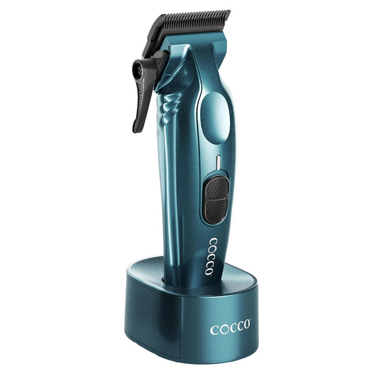 Hyper Veloce Pro Clipper, Digital Gap Ambassador Graphene Taper Blade Professional Hair Clippers, High-Torque BLDC Motor, All-Metal, Cordless, Charging Station Included