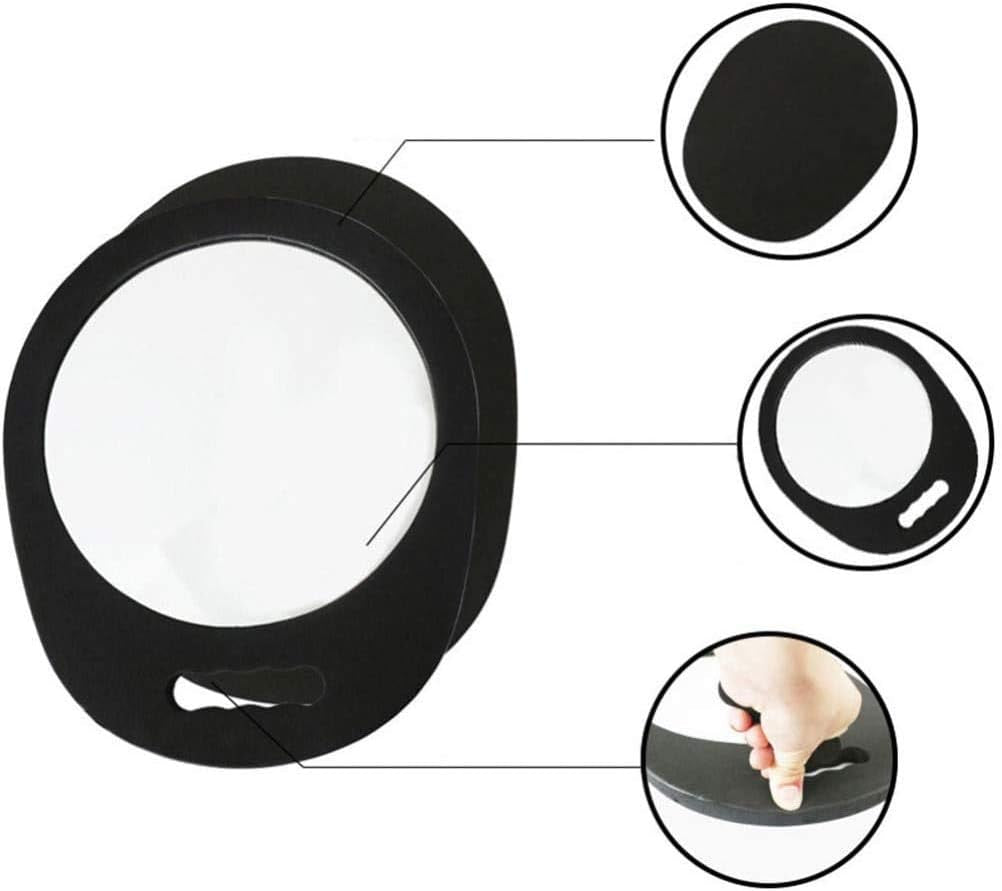 Hairdressing Hand Foam Mirror Professional Handheld Salon Barbers Hairdressers Mirror with Handle