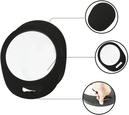 Hairdressing Hand Foam Mirror Professional Handheld Salon Barbers Hairdressers Mirror with Handle