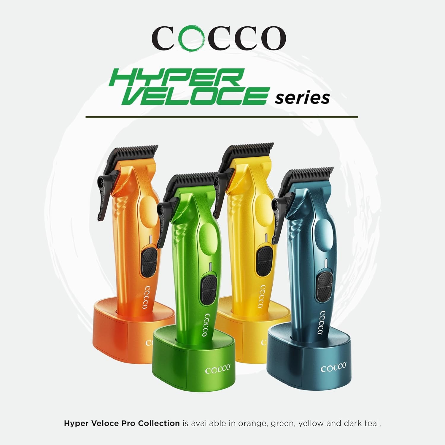 Hyper Veloce Pro Clipper, Digital Gap Ambassador Graphene Taper Blade Professional Hair Clippers, High-Torque BLDC Motor, All-Metal, Cordless, Charging Station Included