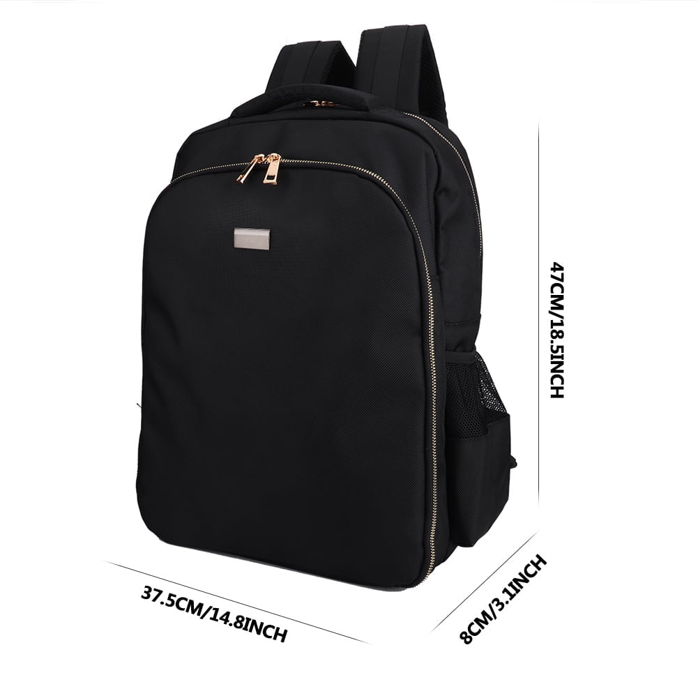 Black Hairdressing Backpack, Multi Function Cosmetic , for Barber Use Outdoor Use Hair Stylist Travel Use
