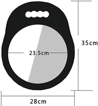 Hairdressing Hand Foam Mirror Professional Handheld Salon Barbers Hairdressers Mirror with Handle