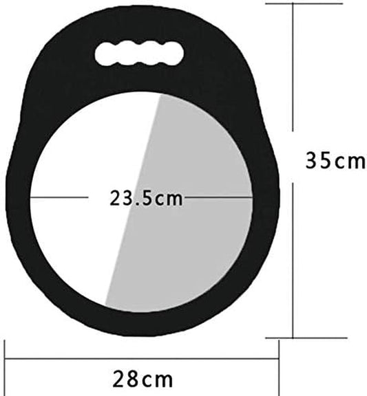 Hairdressing Hand Foam Mirror Professional Handheld Salon Barbers Hairdressers Mirror with Handle
