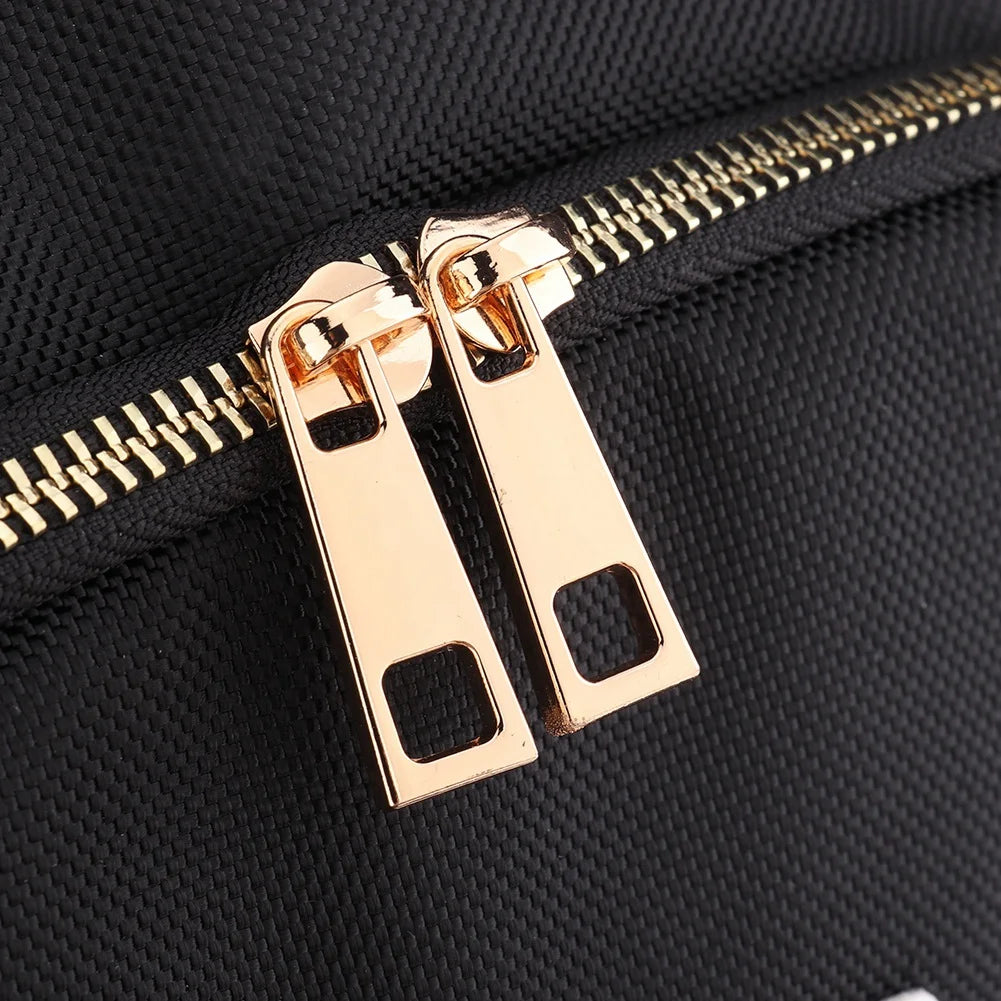 Black Hairdressing Backpack, Multi Function Cosmetic , for Barber Use Outdoor Use Hair Stylist Travel Use