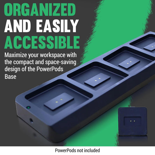 Power Pods Base - Charging Base for Barber Accessories - Wireless Charging Station for Hair Clippers